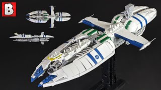 Magnificent LEGO Munificentclass Star Frigate Custom Build [upl. by Sesilu]