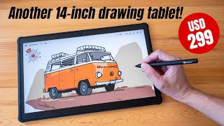 Simbans PicassoTab X14 Another gigantic drawing tablet arrives [upl. by Brookner]