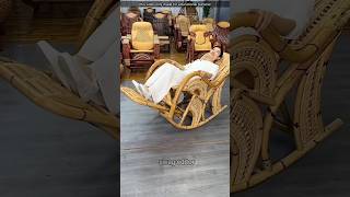 Bamboo chair making in China [upl. by Pillow]