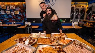 TRYING TO BEAT AN ALL YOU CAN EAT WING RECORD VS UFC HEAVYWEIGHT CHAMP TOM ASPINALL  BeardMeatsFood [upl. by Herzberg]