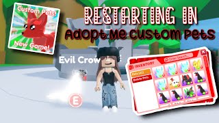 Restarting in Adopt Me Custom Pets Where to find the new game [upl. by Eedyak]