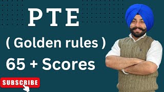 PTE golden rules how get a 65 score in 2024  Gurwinder sir [upl. by Suivatram891]