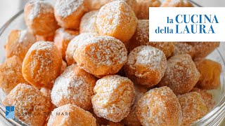 Dolci di Carnevale  LE CASTAGNOLE ROMAGNOLE  La Cucina della Laura [upl. by Namyh250]