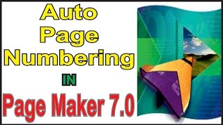 Autometic Page Numbering in Adobe Pagemaker [upl. by Salangi815]