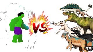 Dinosaurs Battle  Hulk VS Dinosaurs [upl. by Niffirg393]