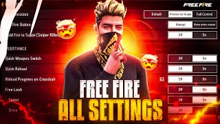 Control Setting Free Fire  Pro Player Setting Free Fire 2024  Free Fire Setting  Free Fire  FF [upl. by Ivgnout835]