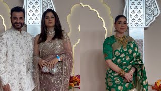 Bhavna Pandey Maheep kapoor Sanjay Kapoor At anant Ambani Radhika merchant Wedding [upl. by Ambrosi470]