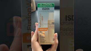 Protetor Solar ISDIN Fusion Water Com Cor  Efeito Matificante ideal para Pele Oleosa  Skincare [upl. by Htezil]