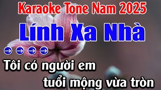 Lính Xa Nhà Karaoke  Tone Nam Karaoke Lan Anh  Beat Mới [upl. by Pucida121]