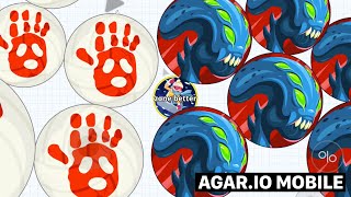 AGARIO MOBILE HACKED SERVERS Trolling Innocent Players – Agario Mobile [upl. by Jepum]