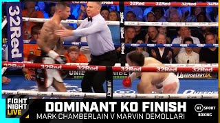 ONE AND DONE Domination from Mark Chamberlain against Marvin Demollari  Boxing Fight Highlights [upl. by Stannwood505]