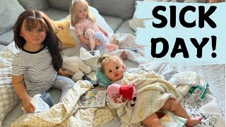 Reborn Dolls Sick Day 🤒🤧💩 Afternoon Routine reborns sickday reborndolls [upl. by Kalila140]