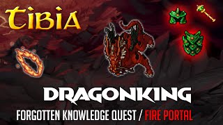 KRÓL SMOKÓW  Tibia  Soul of Dragonking Zyrtarch  Forgotten Knowledge Quest  Fire portal [upl. by Arleen]