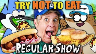 Try Not To Eat  Regular Show UltiMeatum Eggscellent Omelette Death Sandwich  People Vs Food [upl. by Lorri]