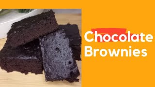 Chocolate Brownie  homemade browniestea time recipe kitchen of Manosalwa [upl. by Einiffit615]