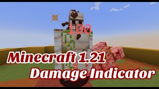 Minecraft 121 Damage Indicator Customizable Download [upl. by Nickelsen]