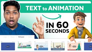 Text to Animation Video using AI Tools for FREE  2024 [upl. by Ellenid]