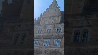 Aalborg decorated facade bld built in 1624 Denmark 🇩🇰 19 July 2024 [upl. by Eniawtna]