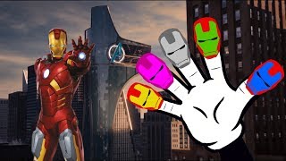 Finger Family Ironman Dancing Prank Nursery Rhyme Song For Children Daddy Finger Where are you [upl. by Nojel]