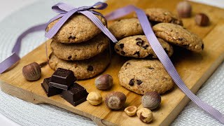 Biscotti Integrali Cioccolato e Nocciole [upl. by Inoliel978]