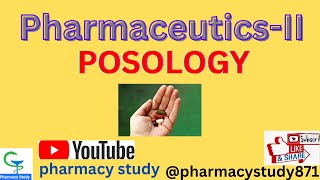 what is posology ll pharmaceutics 2 ll posology notes ll pharmacystudy871 [upl. by Ennovaj]