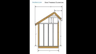 6x10 Saltbox Storage Shed DIY Plans Blueprints [upl. by Cohlier]