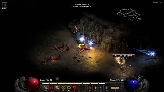 DIABLO II RESURRECTED Paladin Blood Moor Den Of Evil Going Underground 300724 [upl. by Aivlys]