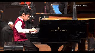 Mozart  Piano Concerto No 21 in C major K467  played by Ayaan with the SOI Chamber Orchestra [upl. by Gorrono]