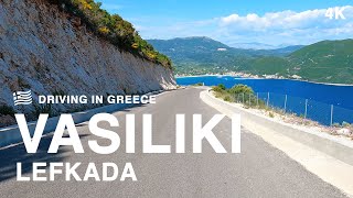 Road from Porto Katsiki to Vasiliki Lefkada 🇬🇷 Greece 4K [upl. by Grail]