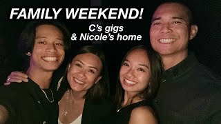 FAMILY VLOG  Cs gigs and Nicoles home  The Laeno Family [upl. by Max638]