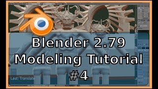 Blender 279 Tutorial  Modellieren 4  Grundlagen Teil 4  Anfänger deutsch [upl. by Gotthelf265]