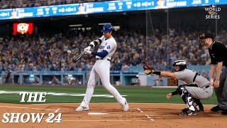 MLB The Show 24  World Series  Game 2 Yankees Vs Dodgers Shohei Ohtani PS5 [upl. by Hugon542]