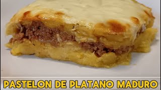 Pastelon de plátano maduro y carne de res 👨‍🍳❤️ [upl. by Jacey767]