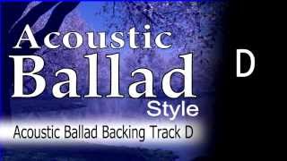 Acoustic Ballad Guitar Backing Track D 83 Bpm Highest Quality [upl. by Esiole]