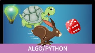 python • jeu du lièvre et tortue • écrire un programme pour estimer la probabilité de gagner [upl. by Dnomzed]