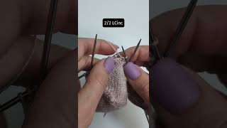 22 LCinc  mini knitting demo knittingtutorials [upl. by Rudwik465]