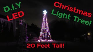 DIY Lighted Christmas Tree Build Your Own 20 Foot LED Tree [upl. by Olette]