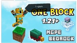 MINECRAFT ONE BLOCK 1QISM [upl. by Ecirtam]