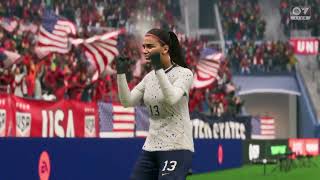 Gameplay FC 24  USA vs Japan Womens Football  2024 [upl. by Harness185]