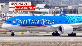 Boeing 787 DREAMLINER  GREAT TAKE OFF amp LANDINGS Compilation  Plane Spotting  4K [upl. by Keyes]