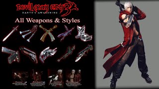 【Devil May Cry 3】Dante Moveset Showcase All Weapons amp Styles [upl. by Rodmur]