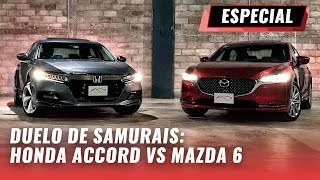 Comparativa Honda Accord Touring vs Mazda 6 Signature [upl. by Jenine]