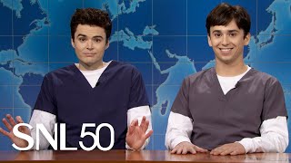 Weekend Update Two Guys Dressed as Doctors Share LastSecond Halloween Ideas  SNL [upl. by Drarrej903]