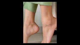 SIMPLE ANKLET DESIGNS ll NEW AND LATEST PAYAL DESIGN IDEAS ll [upl. by Malone]