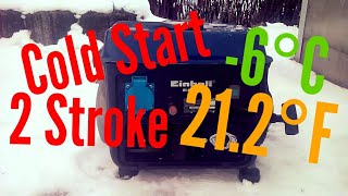 Generator Cold Start after 2 years Kaltstart Stromerzeuger Einhell [upl. by Atoked954]