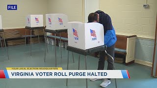 Virginia voter roll purge halted [upl. by Rainie309]