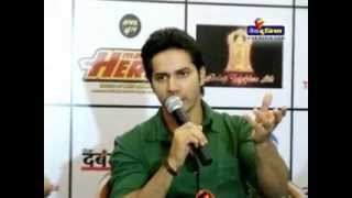 Varun Dhawan amp Nargis Fakhris Press Conference  Main Tera Hero Movie [upl. by Rus]