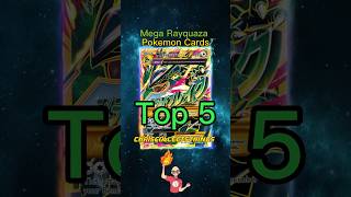 Top 5 EXPENSIVE Mega Rayquaza cards 🐉 shorts top5 megarayquaza [upl. by Adnovay372]