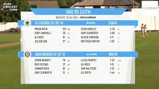 Haslingden CC 1st XI v Clitheroe CC 1st XI [upl. by Paehpos894]