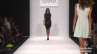 Hallie Sara SS15 MercedesBenz Fashion Week Art Hearts Fashion [upl. by Ybanrab]